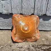 Blown glass ashtray tray