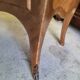 Commode 2 tiroirs en bois de rose avec plateau marbre