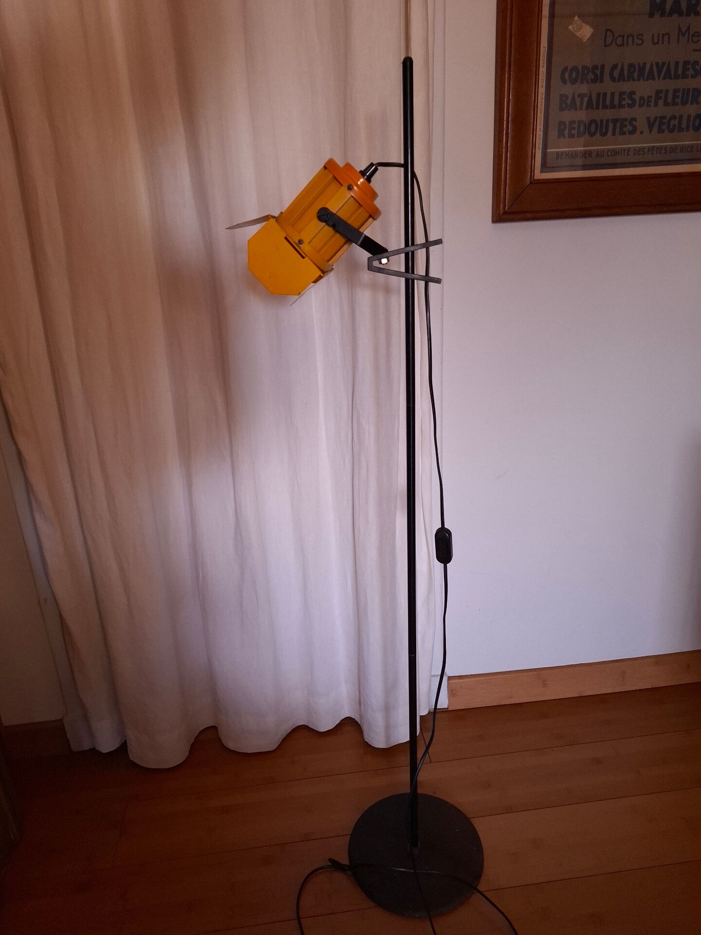 Standard lamp, Ikea reading lamp from the 80s.