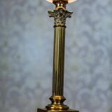 Vintage Prewar Table Lamp with Light Shade, 1930s