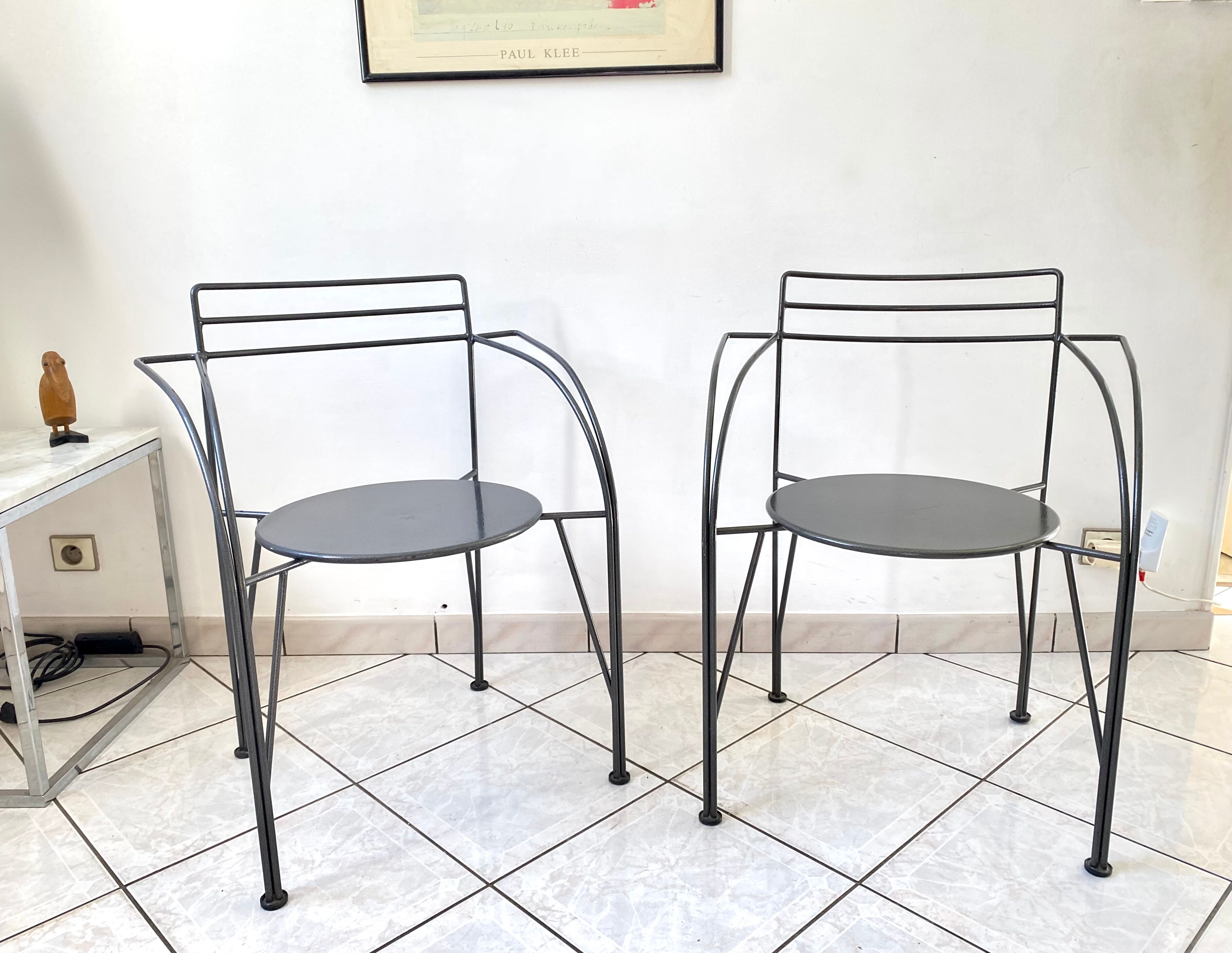 Armchairs Lune d'argent design Pascal Mourgue edition Fermob