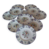 Flat plates "Vieux Rouen" Longwy