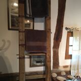 Raw wood farm ladder