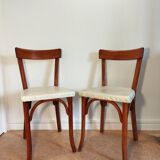 Pair of Baumann bistro chairs