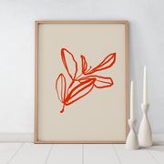 Botanical illustration giclee print, 50x70