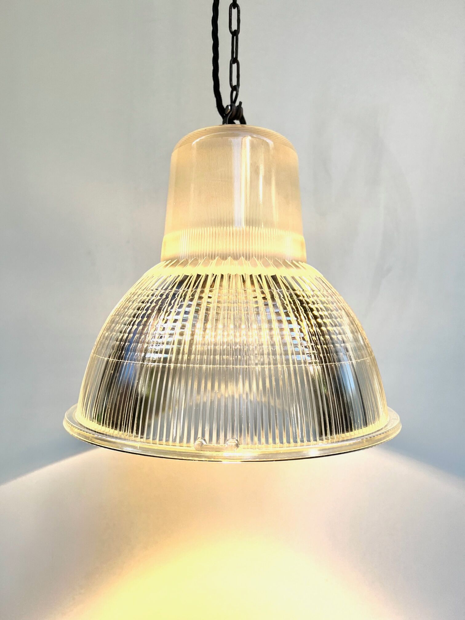 Holophane hanging lamp 1950 ø 27.5cm