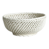 Twisted Italian porcelain bowl