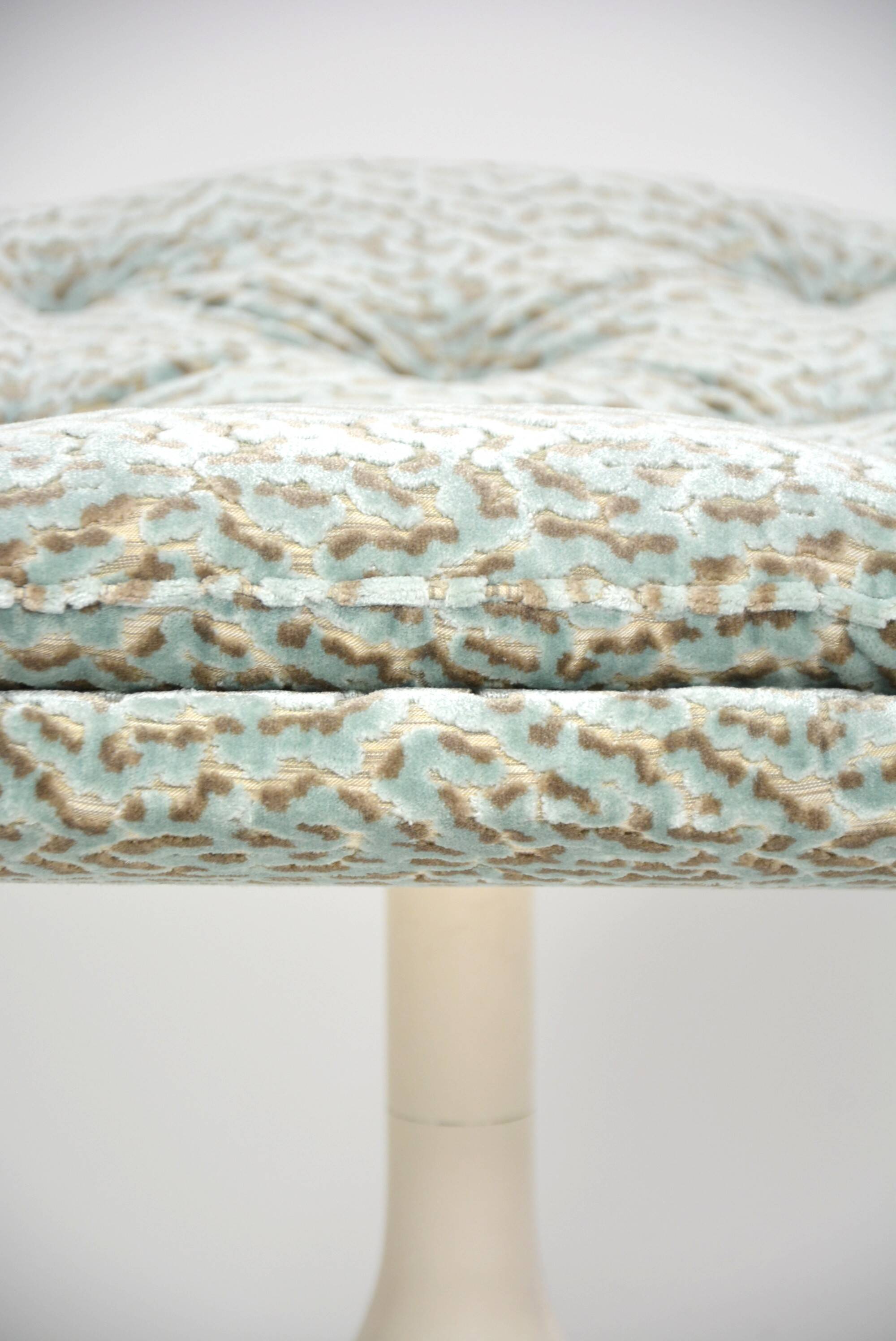 Ottomans Geoffrey Harcourt leopard fabric