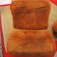 4 vintage armchairs and vintage pouf