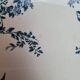 Antique compote dish in ironstone HBCM Choisy-le-Roi Louis XVI model with bird decoration.