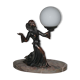 Art deco lamp in regul and marble "woman holding a globe"