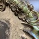 Art Nouveau ceramic bowl – grape decoration