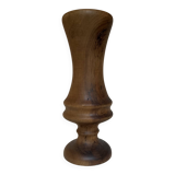 Turned wooden vase