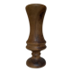 Turned wooden vase