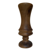Turned wooden vase
