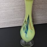 Chinese Dalian Glass vase - Snowflakes 1950