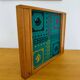 Reversible vintage wooden game board