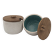 KERAMOS Sèvres - Two covered ceramic pots 1950s