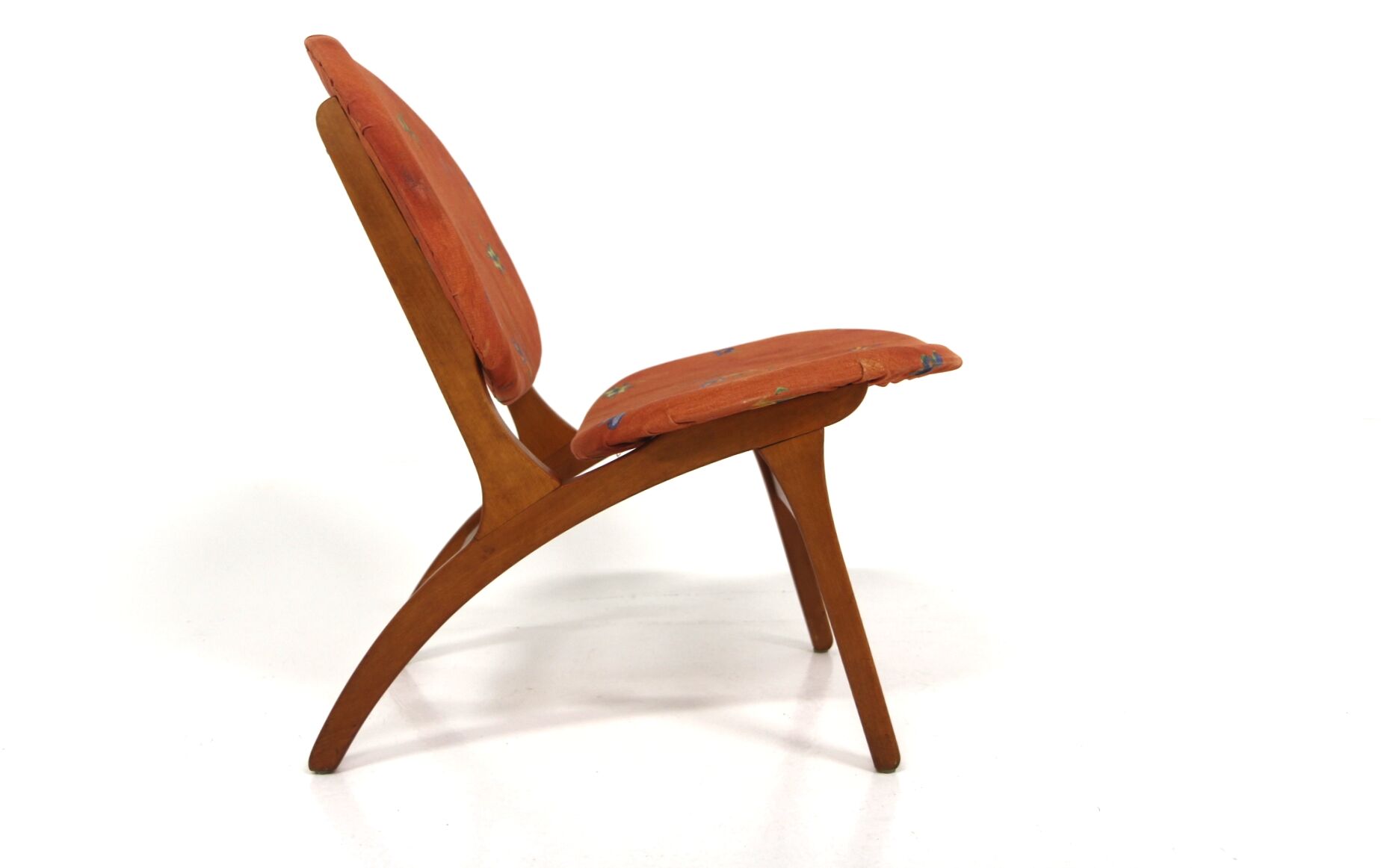 Fauteuil scandinave en hêtre, "Jylland" JIO Möbler, Suède, 1950