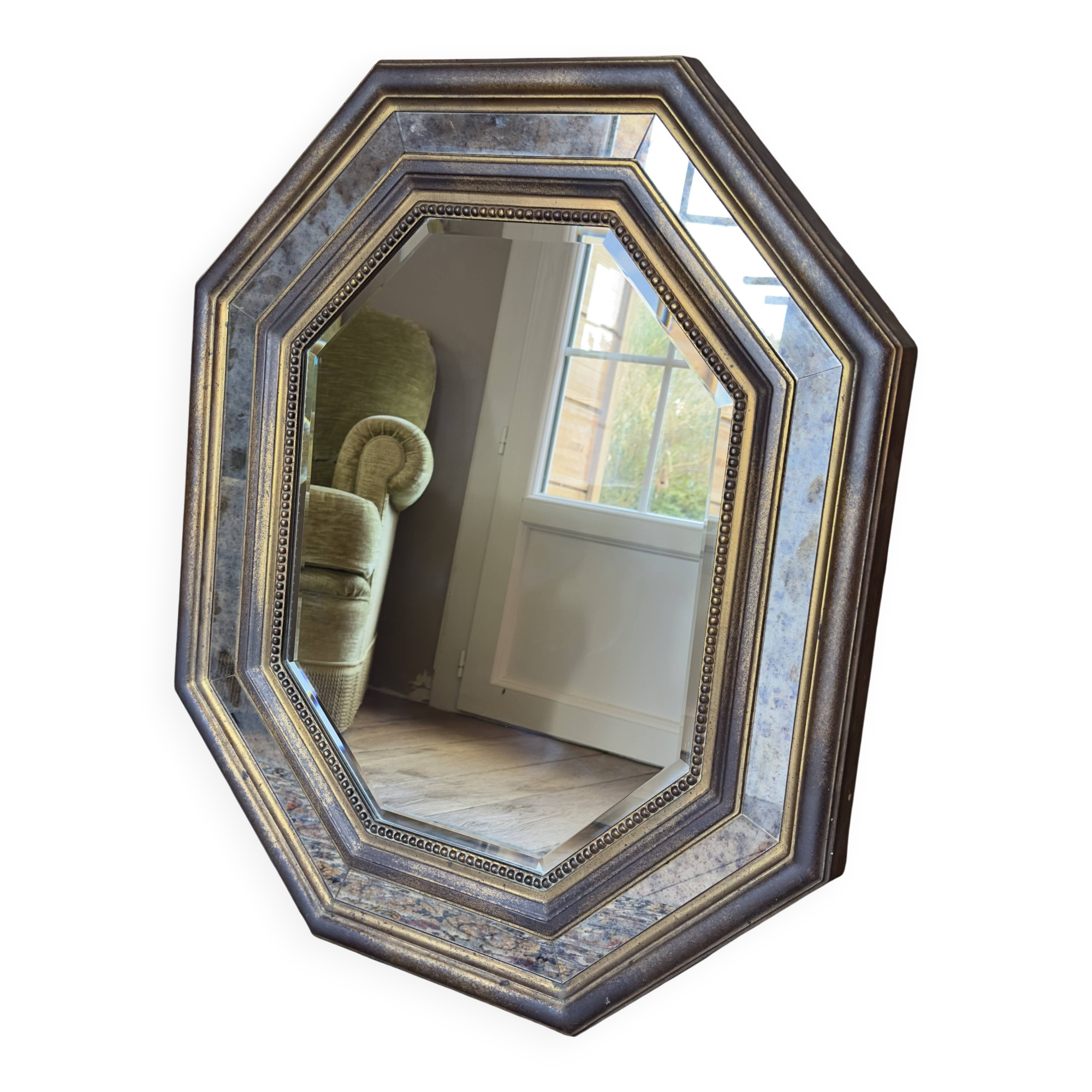 Antique gold mirror Deknudt