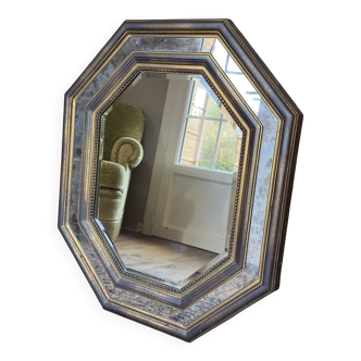Large antique gilded mirror (deknudt)