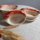 6 ramekins/cassolettes lobster slush culinary ceramics, by Charles Amand, 1960/70