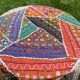 Oriental tablecloth with mirror and embroidery