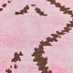 7x10 Pink Brown Modern Kilim Rug, 208x300Cm