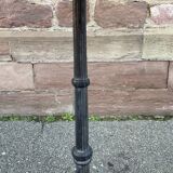 Pedestal table metal & wood garden bistro