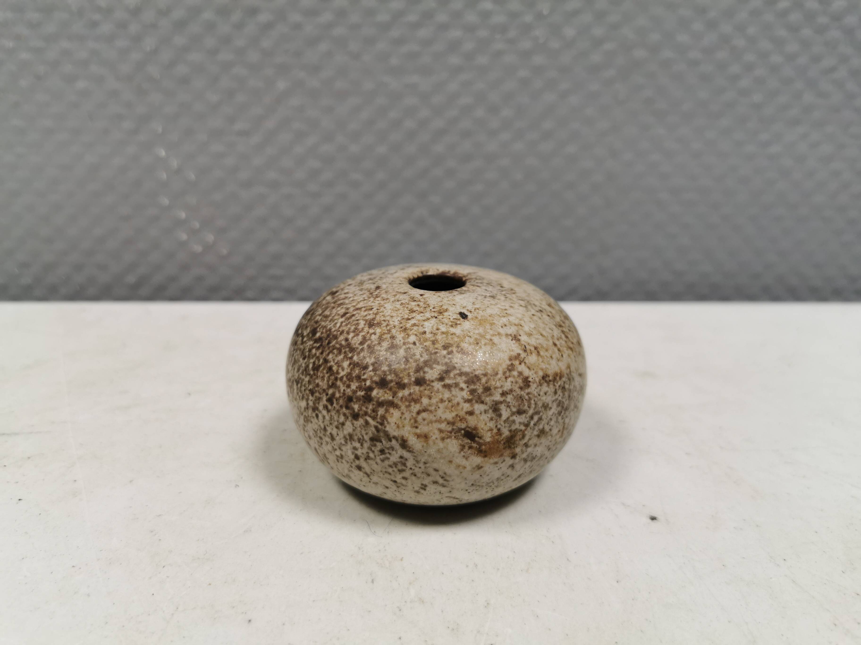 Small, lovely "hollow" ceramic vase, Danish from the 1970s.