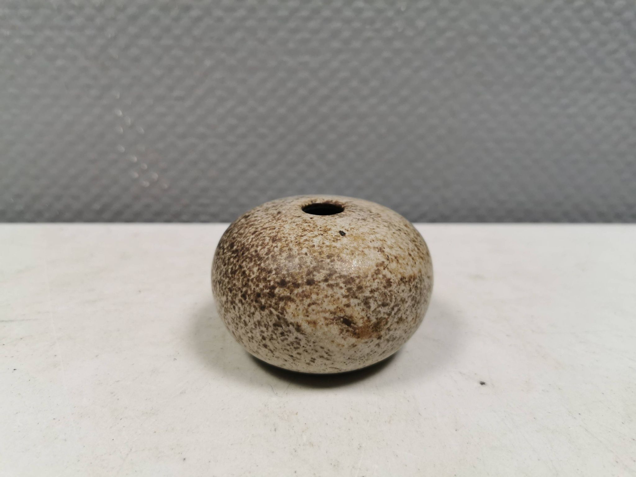 Small, lovely "hollow" ceramic vase, Danish from the 1970s.