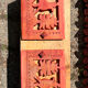 Étagère  bois peint vintage