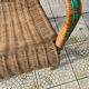 Fauteuil en osier vintage