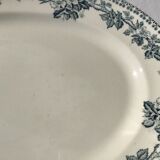 Flat dish grey blue HBCM Guadeloupe