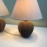 Pair of bedside lamps