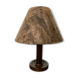 Wood and cork lamp