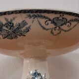 Compotier en faïence terre de fer Longwy 1900