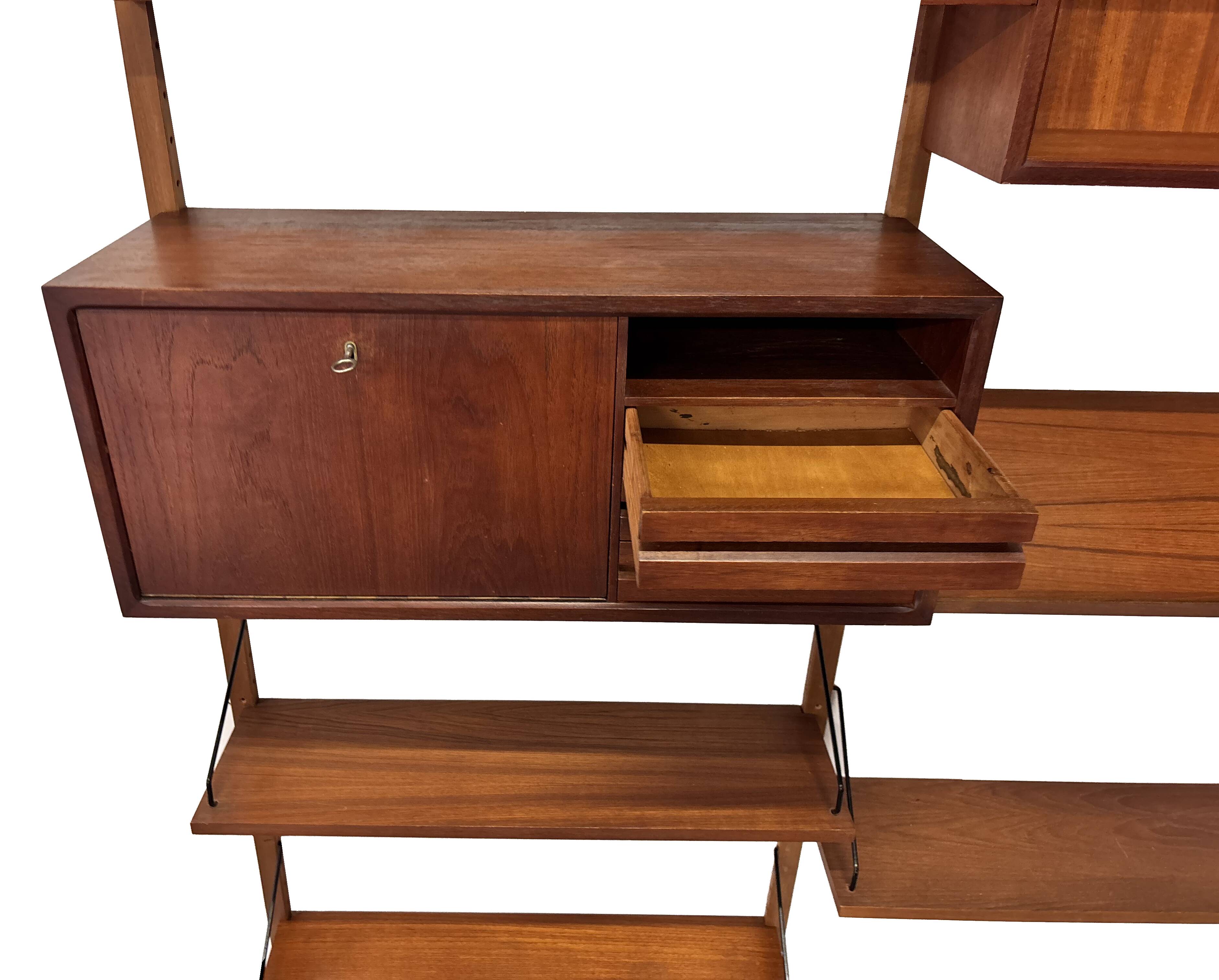 Vintage Poul Cadovius Royal System wall system wall unit