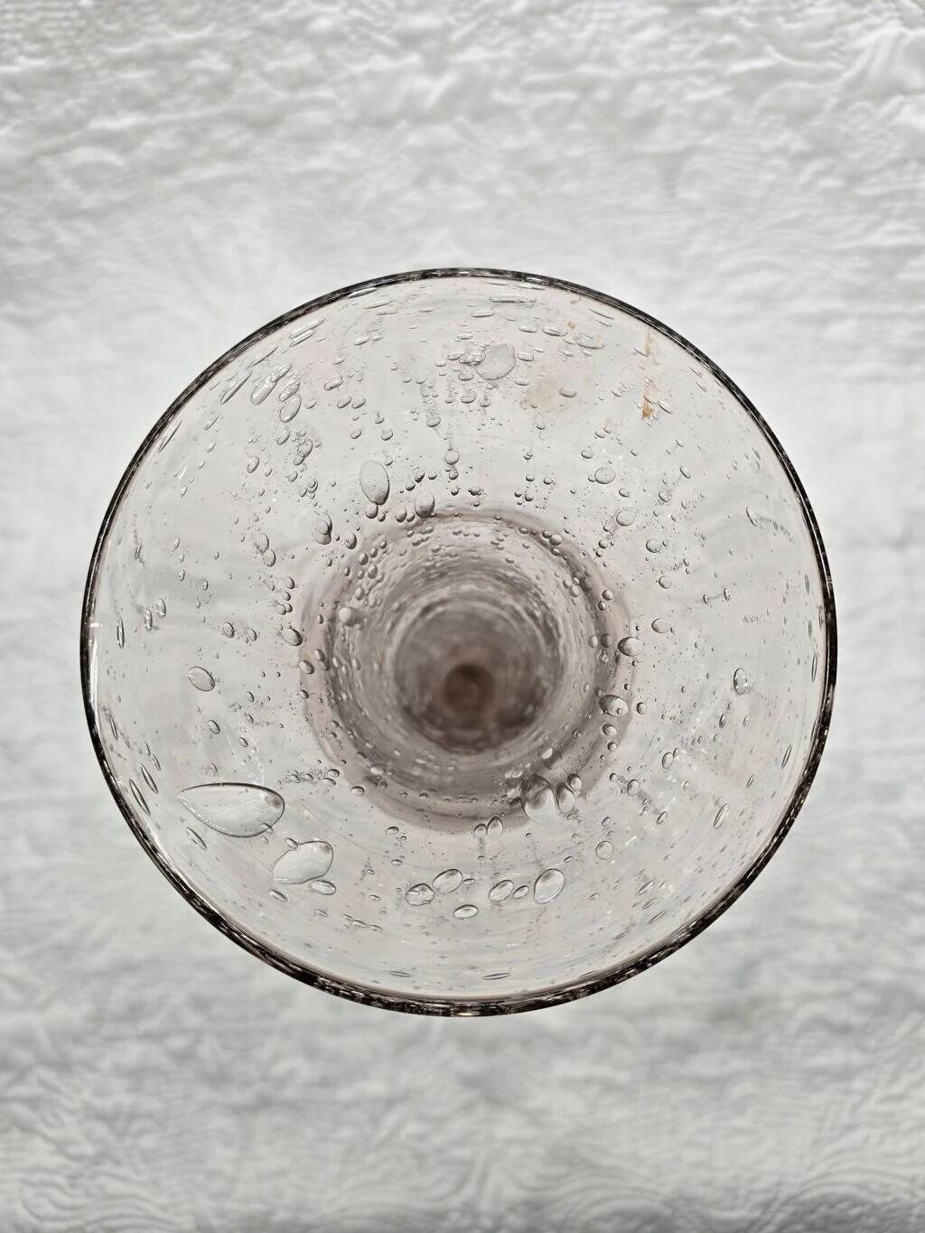 Vase en verre bullé style Biot