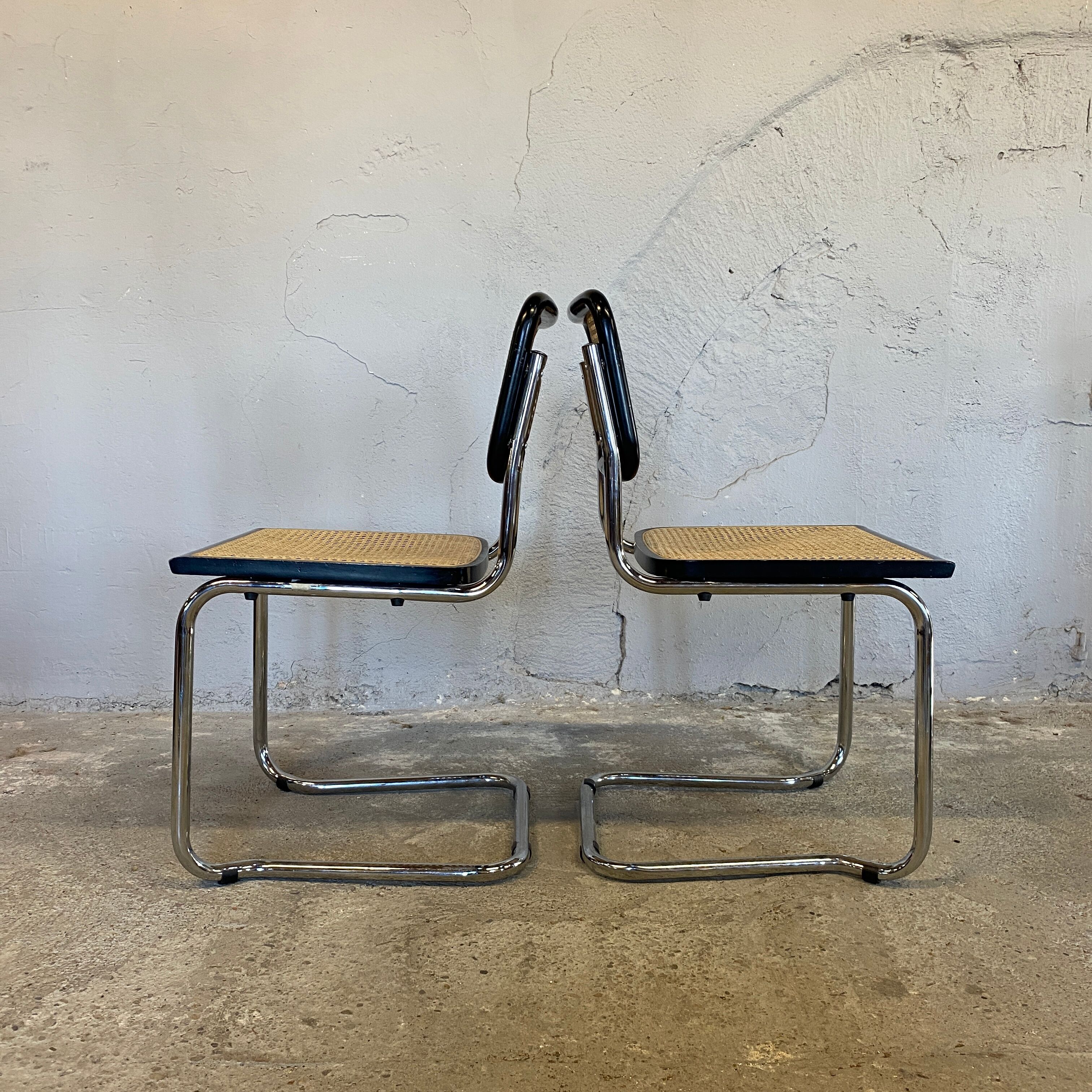 Paire de chaises Cesca de Marcel Breuer