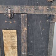 Cabin trunk from the brand "La Malle Bernard" Paris - 1900s