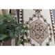 Vintage Turkish Oushak Handmade Wool Cotton White Runner Rug 100x320