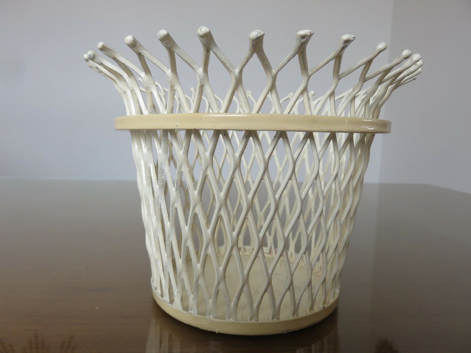 Mathieu Mategot pot cover in expanded metal from the 1950s