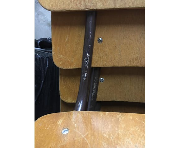 Lot de 6 chaises d'école
