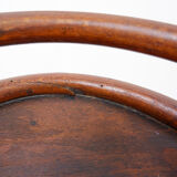Curved wooden pedestal base - plant stand attributed to Jacob & Josef Kohn, 1890s