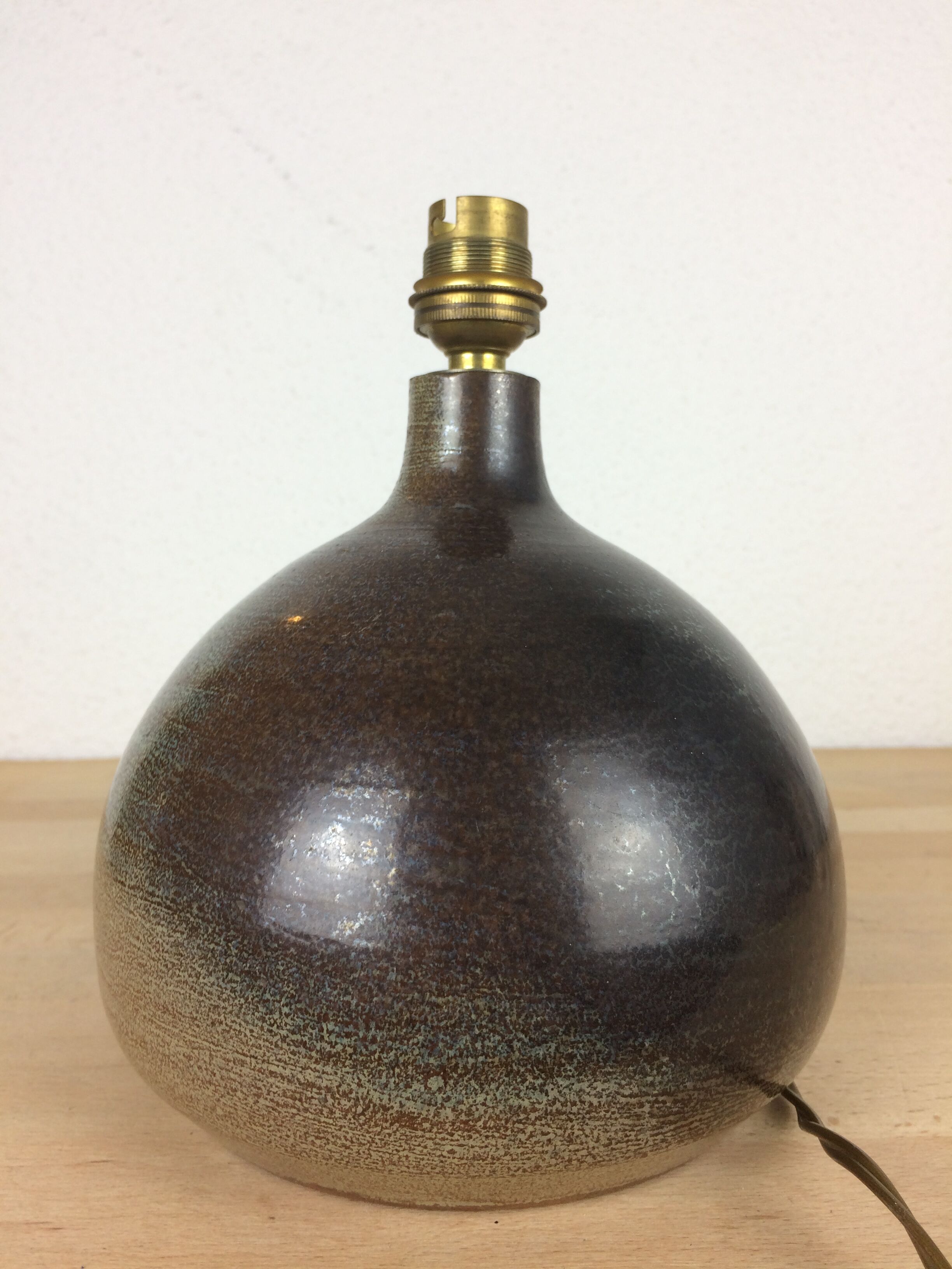 Lampe figue céramique par Roland Zobel, Les Cyclades Anduze
