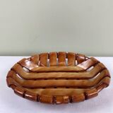 Woven ceramic basket