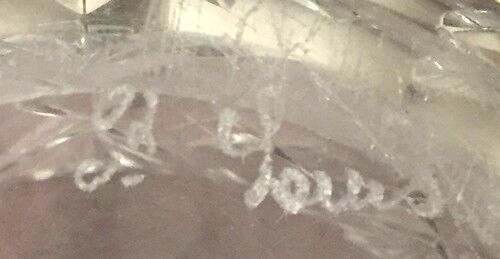 Crystal champagne bucket from st louis modele chantilly