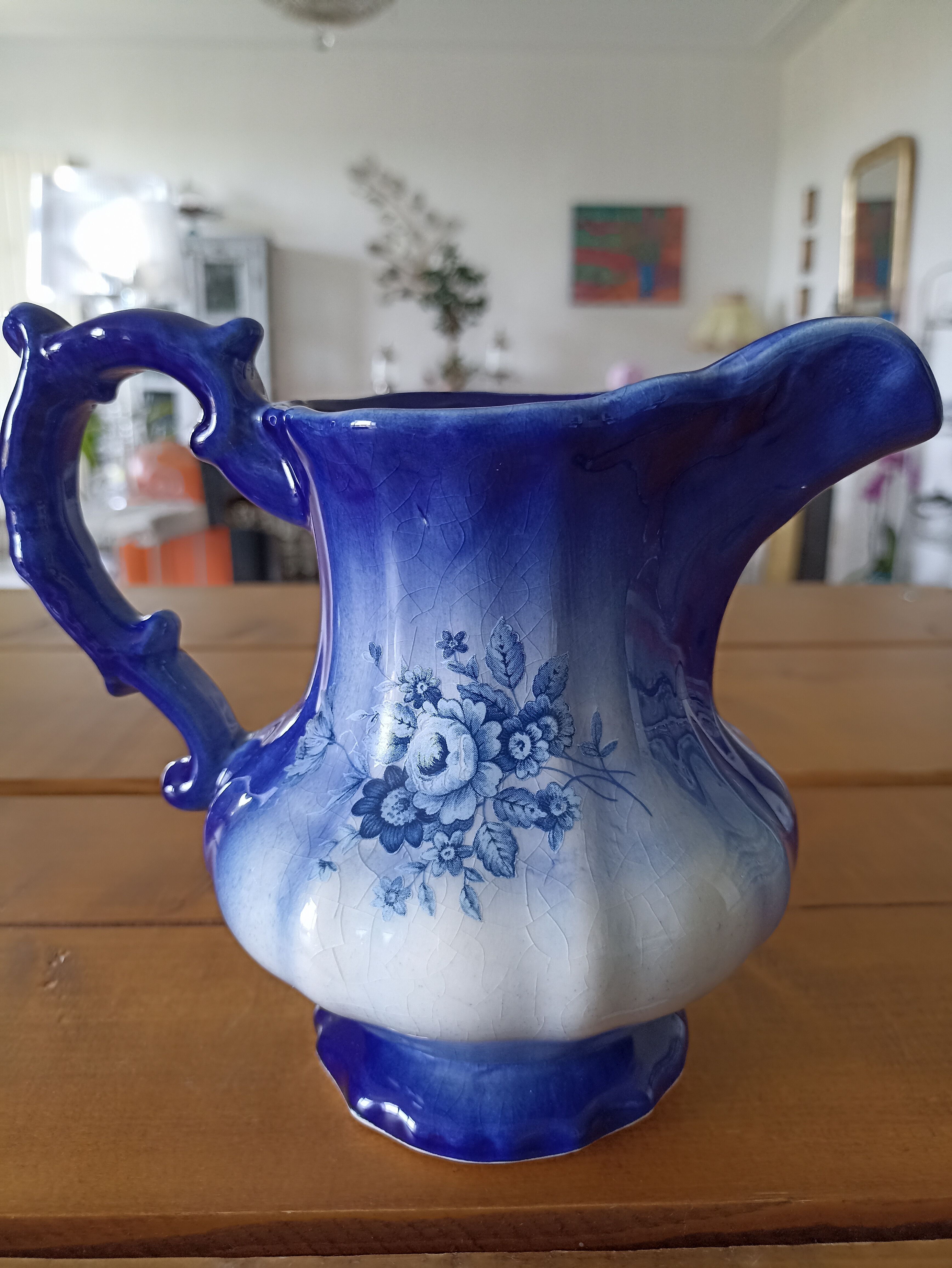 Pottery pitcher Mayfayre Staffordshire England