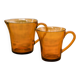 Set of 2 orange jugs (1 large, 1 small) "Marcoussis"